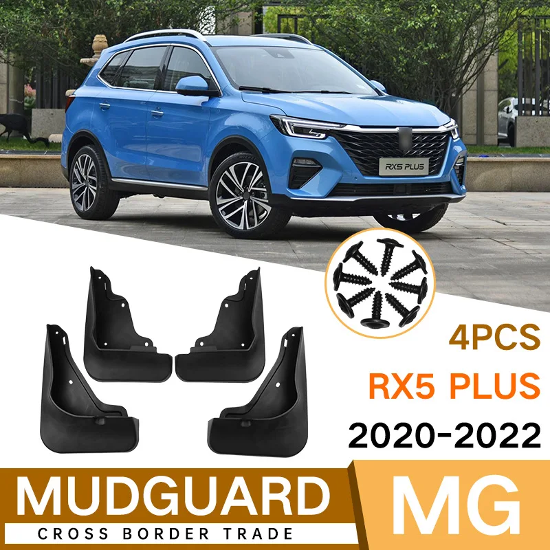 

For MG RX5 PLUS 2020-2022 black car mudguard Reduce dust Resist tire dirt car accessories tools