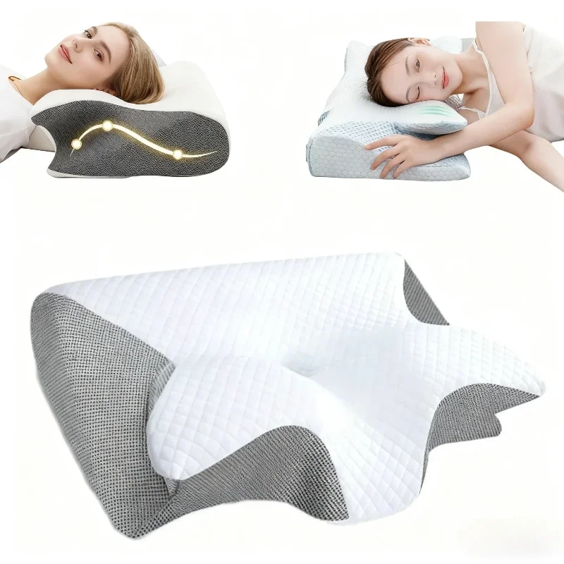 

1 шт. цветная подушка из пены с эффектом памяти, расслабляющая подушка для шеи, универсальная подушка для поддержки, Рождество, подарок на День Благодарения