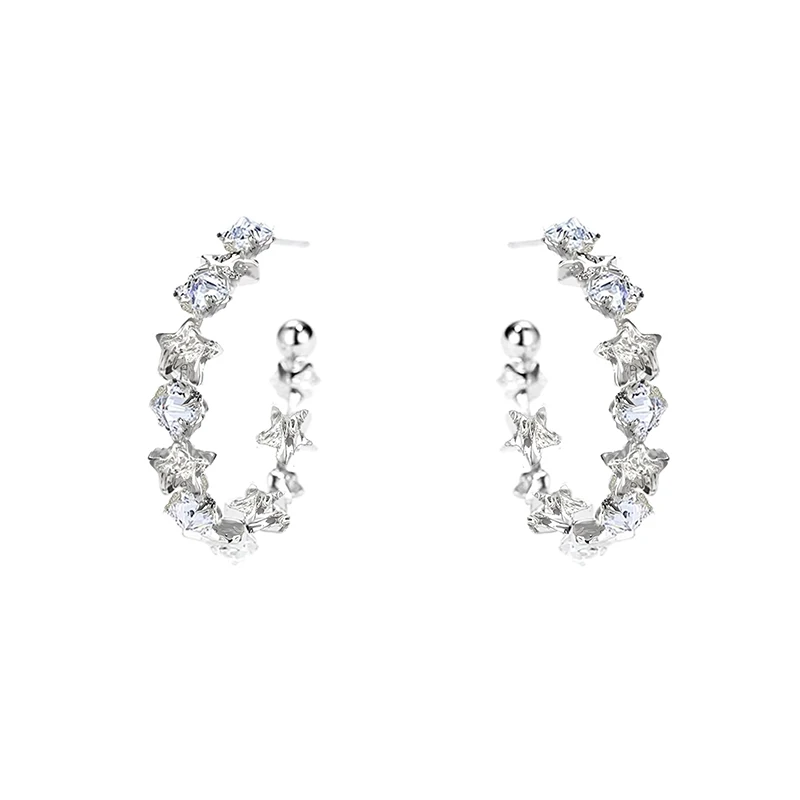 MASW Original Design Delicate Luxury Temperament Star Earrings For Women Party Gifts Modern Jewelry Popular Accessories