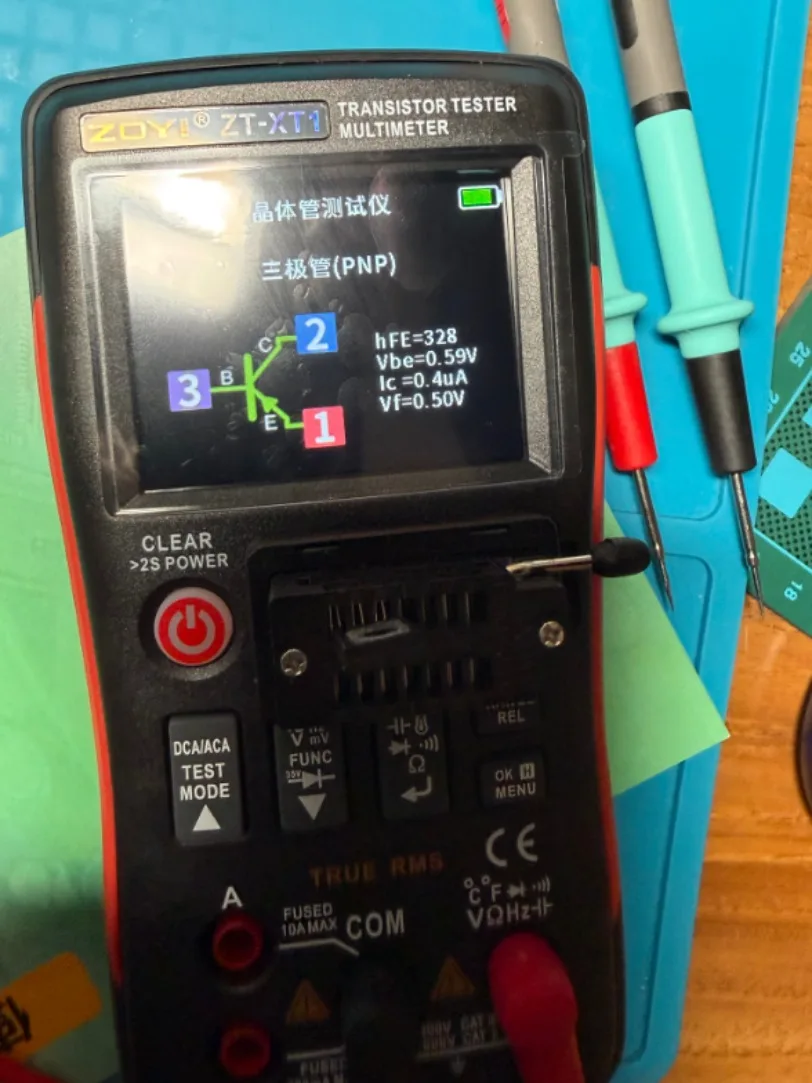 1pc ZOYI ZT-XT1 2-in-1 High Precision Digital Multimeter with Transistor Testerl*SY