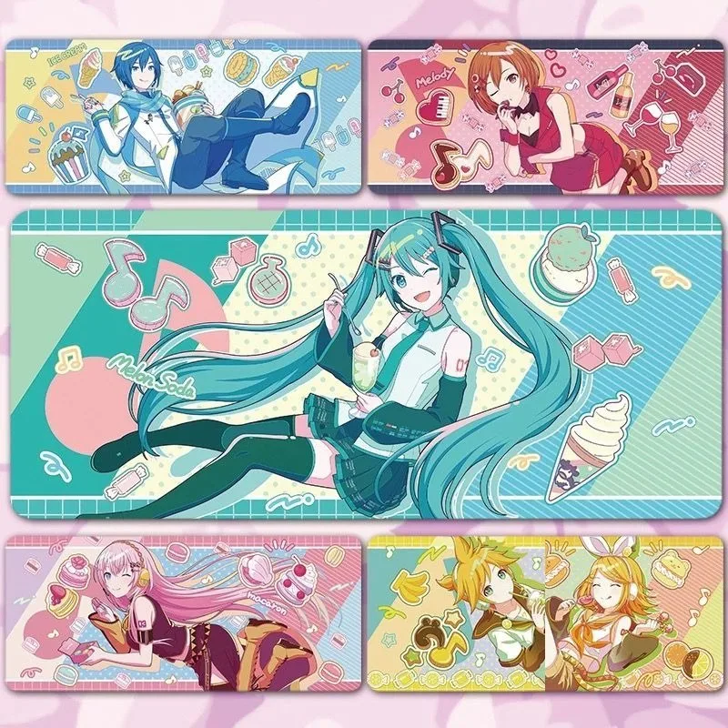 Piapro Characters Mouse Pad Hatsune Miku Kagamine Rin/Len Anime Peripheral Cute Printing Pattern Computer Desktop Mat New