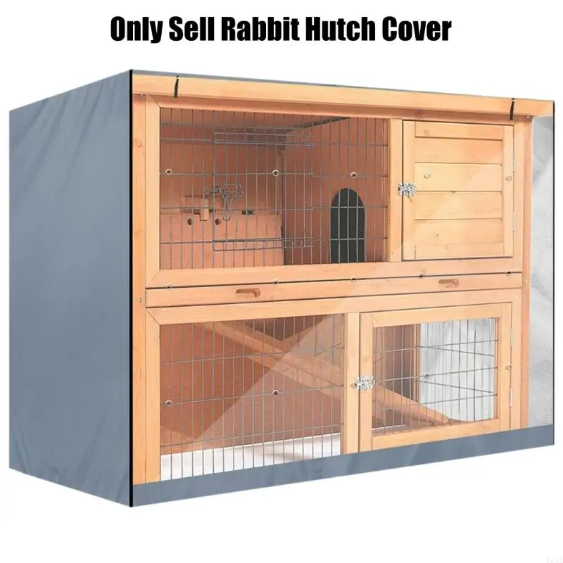 0XXA Practical Rabbit Crate Cover Pet Oxford Cloth Animal Wire Cage Cover Waterproof