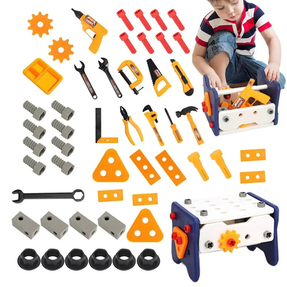 Kit de herramientas educativas para niños, juego de destornilladores simulados para reparar y desmontar, regalo de cumpleaños y Navidad