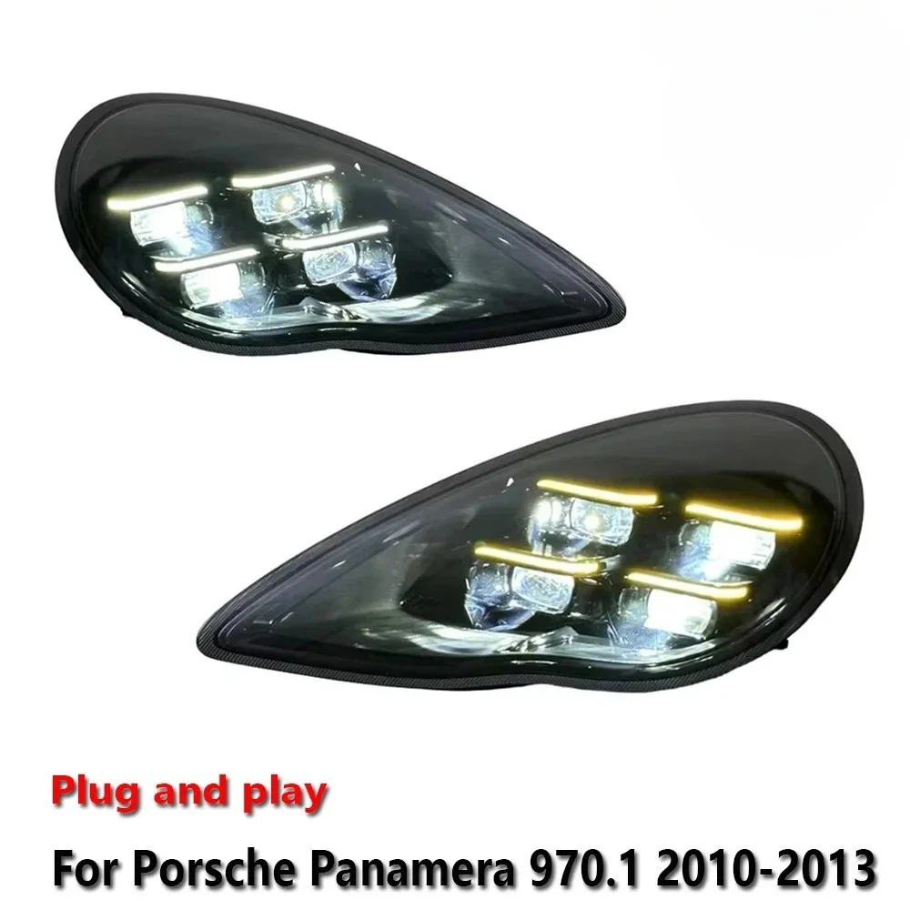 

Car LED Headlight Assemblies For Porsche Panamera 970.1 2010-2013 Yellow White DRL Brake Signal Lamp Plug and Play