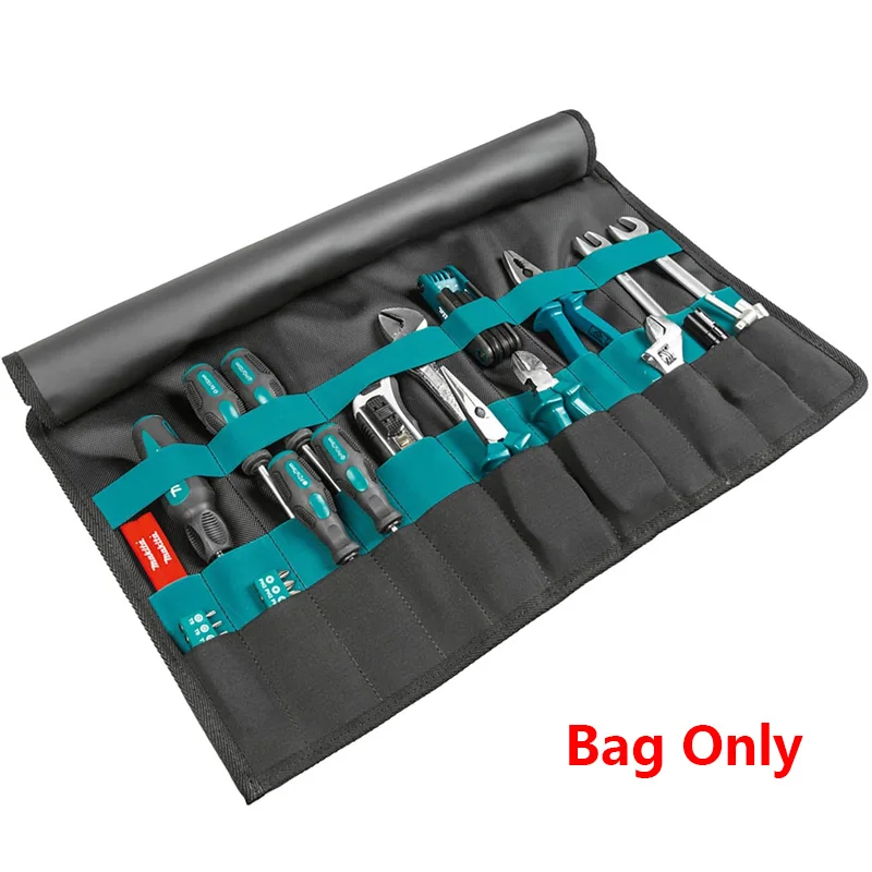 Makita E-05533 Wrap With Handle And Front Pocket Roll Strap Syste 3 Levels Of Rubber Loops To Hold The Tools