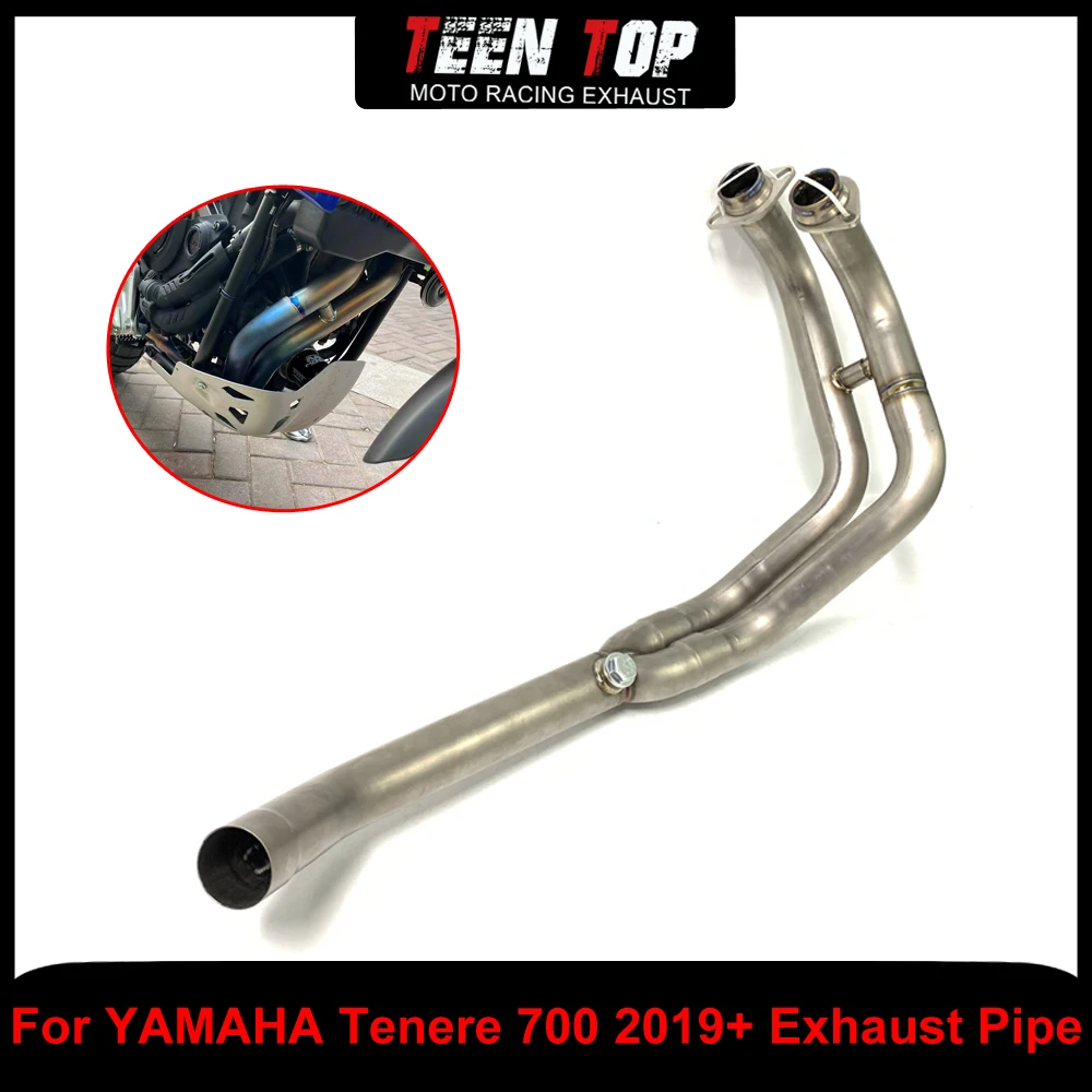 

For YAMAHA Tenere 700 Exhaust Header Connect to Original Motorcycle Titanium Alloy Exhaust Elbow T-700 2019+ Connect Tube
