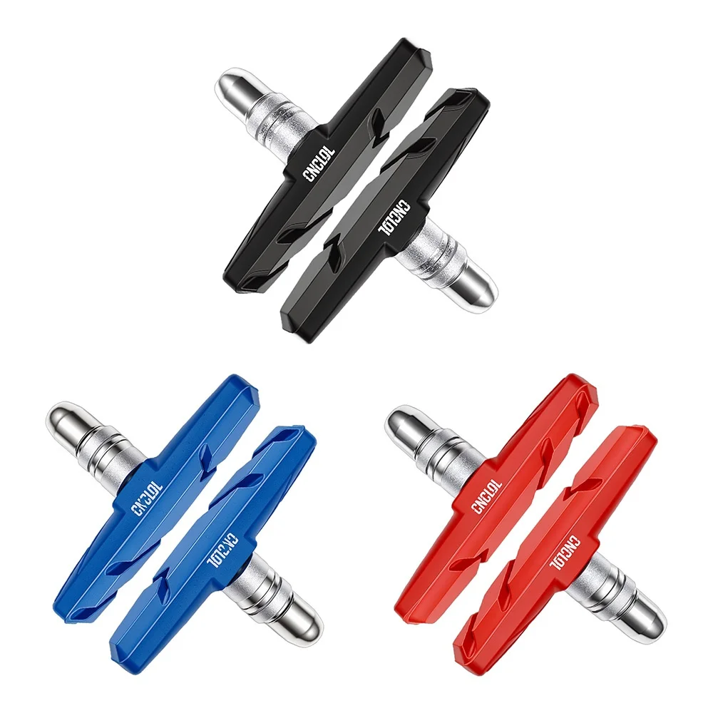 CNCLOL Fahrrad-V-Brake-Bremsbeläge 55 mm / 70 mm, passend für MTB, Faltrahmen, BMX-Fahrrad, Gummi-Bremsbeläge, 2 Paar, passend für Shimano/SRAM V-Brake – Detail 5