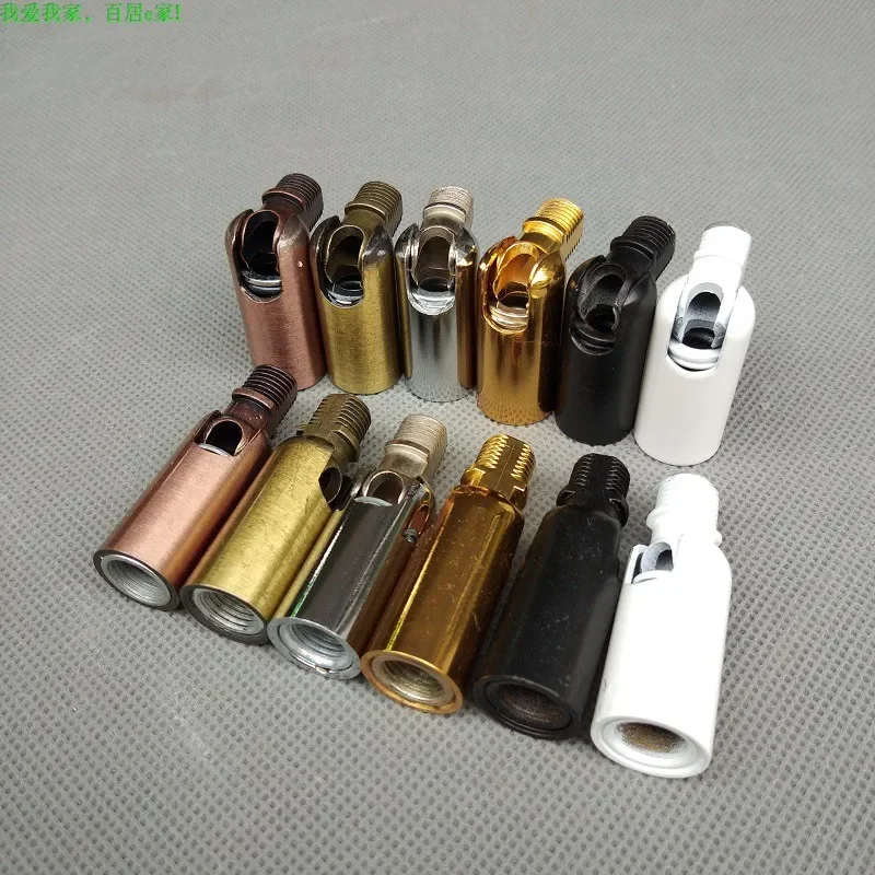 180 Degrees M10 Universal Head Rotation Bolts 10MM Male/Female Tooth Tube for Wall Lamp/Corridor/Porch/Bar Chandelier Lamp Base