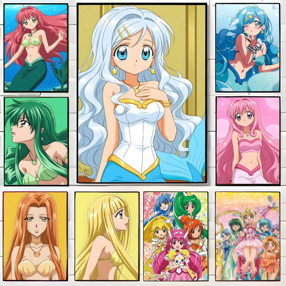 Anime Magical Mermaid Melody Poster Wall Art Print Decorative Mural Home Decor Gift Unframed