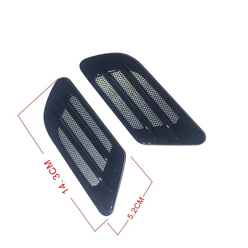 

Ярко-черный декоративный воздухозаборник в виде жабр акулы, накладка на капот, наклейка для тюнинга автомобиля, оборудование для предотвращения столкновений