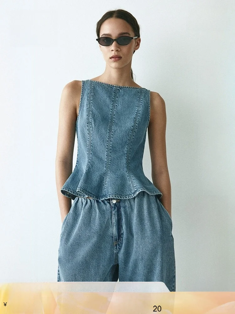 

Женская рубашка H&M, летняя новинка, модный топ в стиле юбки с подолом, милый принцесс-стиль, повседневный крой, на молнии, 100% хлопок