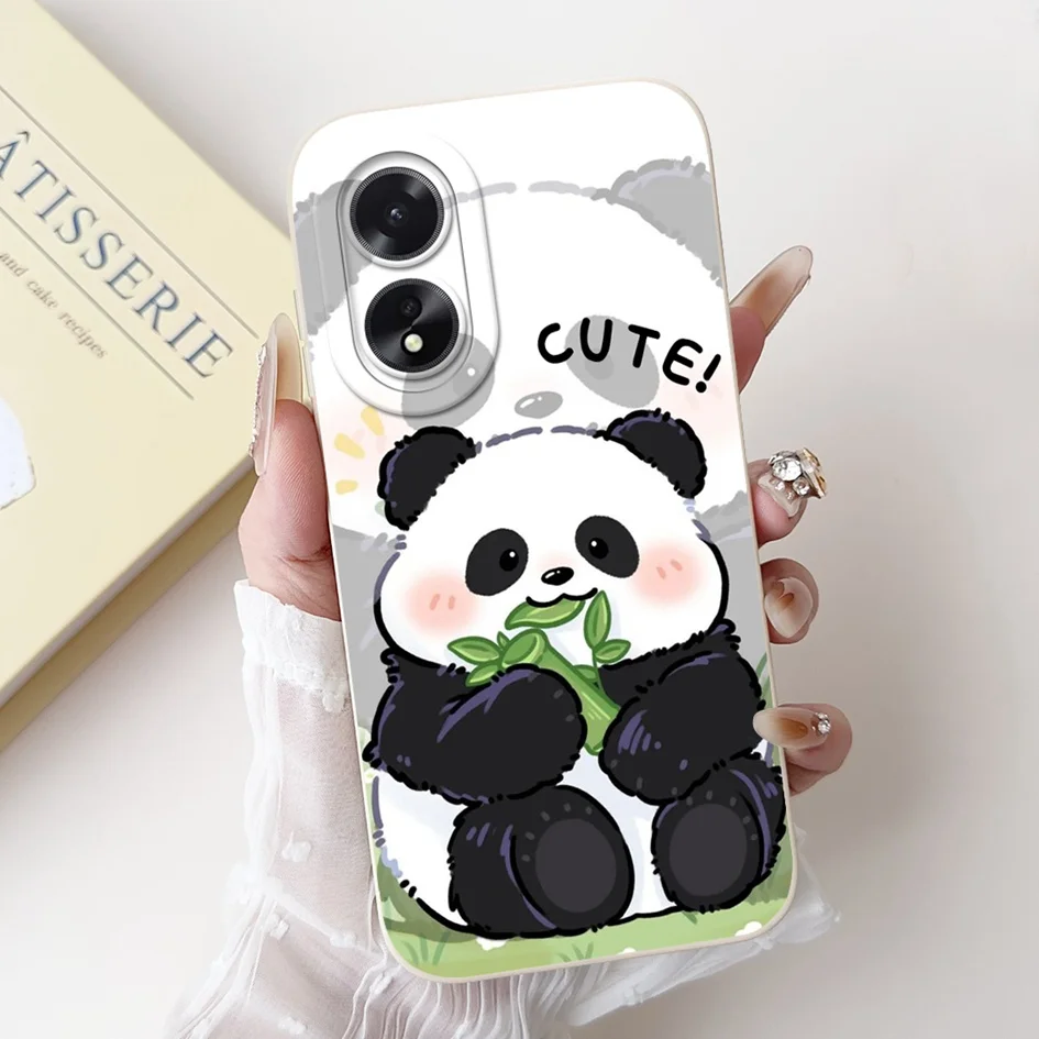 For OPPO A38 4G Case Lovely Panda Rabbit Cartoon Soft Cover For OPPO A18 4G OPPOA38 OPPOA18 A 38 A 18 CPH2591 CPH2579 Phone Case