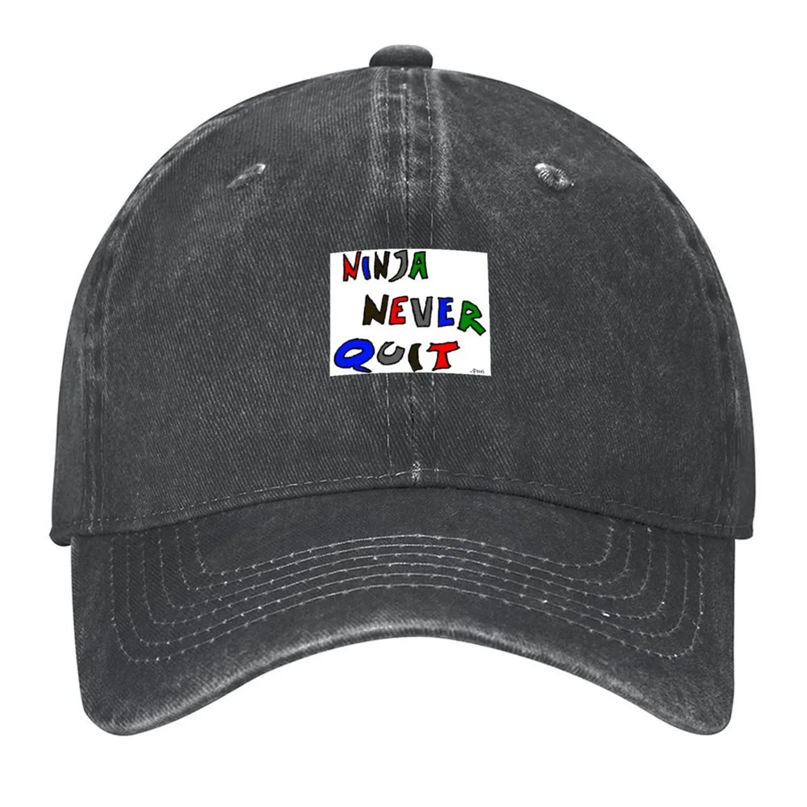 

Ninja Never Quit Baseball Cap hard hat Luxury man cap Brand Man cap Icon Men Caps Women's