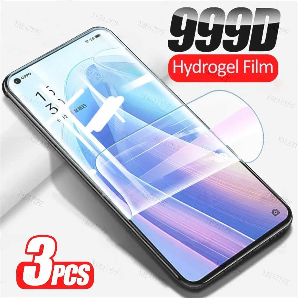 

Гидрогелевая пленка для OPPO Reno8 Pro + Plus 5G Lite Reno7 SE Z A Reno6 4G Reno4 Z Reno 4 5 6 7 8, Защитная пленка для экрана, 3 шт.