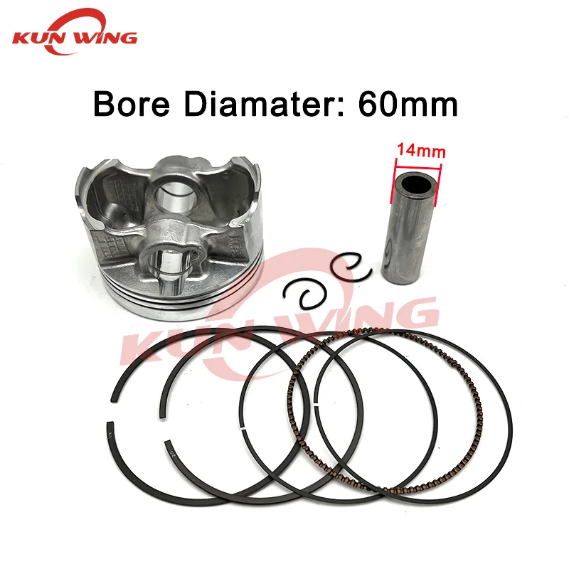 

60MM Piston Kit For Honda PCX160 Vario 160cc WW150AM PCX150 SH150 ABS 13101-K0S-V00 13011-K0S-305