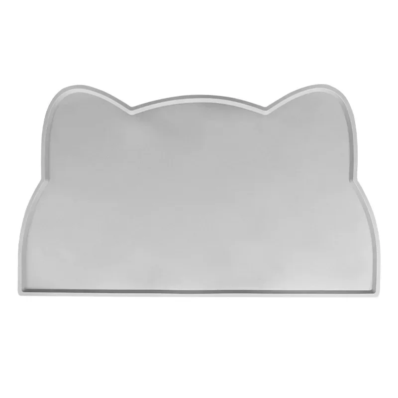 Waterproof Pet Mat for Dog Cat Solid Color Silicone Pet Food Feeding Pad Pet Bowl Drinking Mat Portable Dog Feeding Mat Placemat