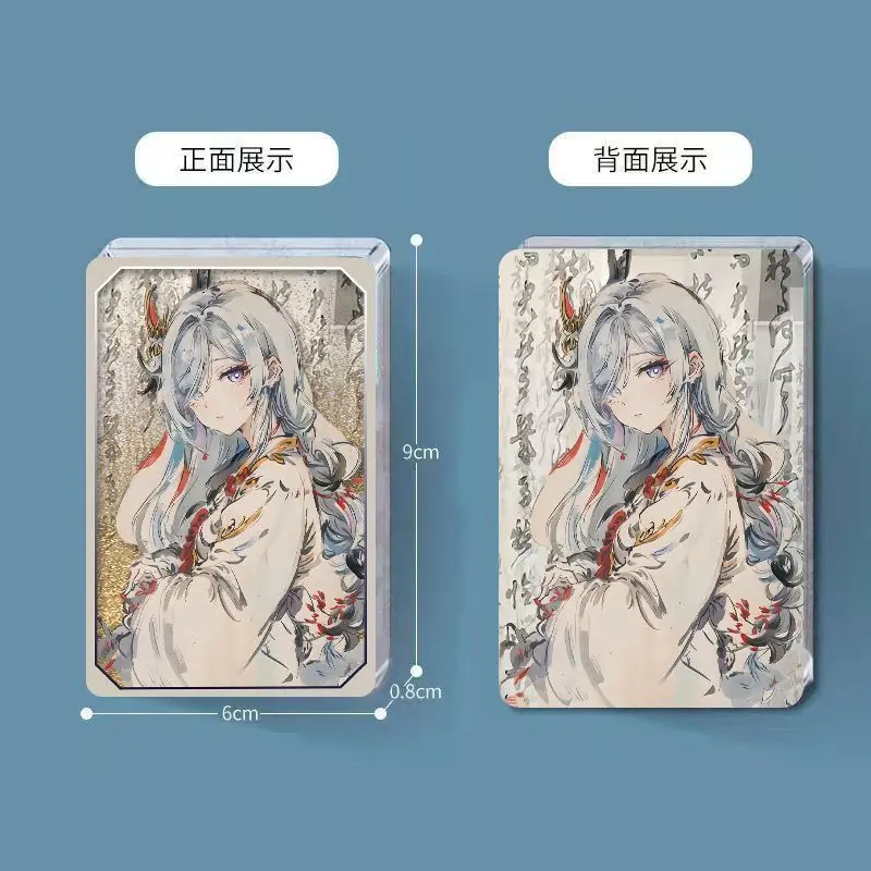 Genshin Impact Shenhe Ancient Wind Quicksand Mahjong Badge Two-dimensional Peripherals Custom Stand Birthday Gift