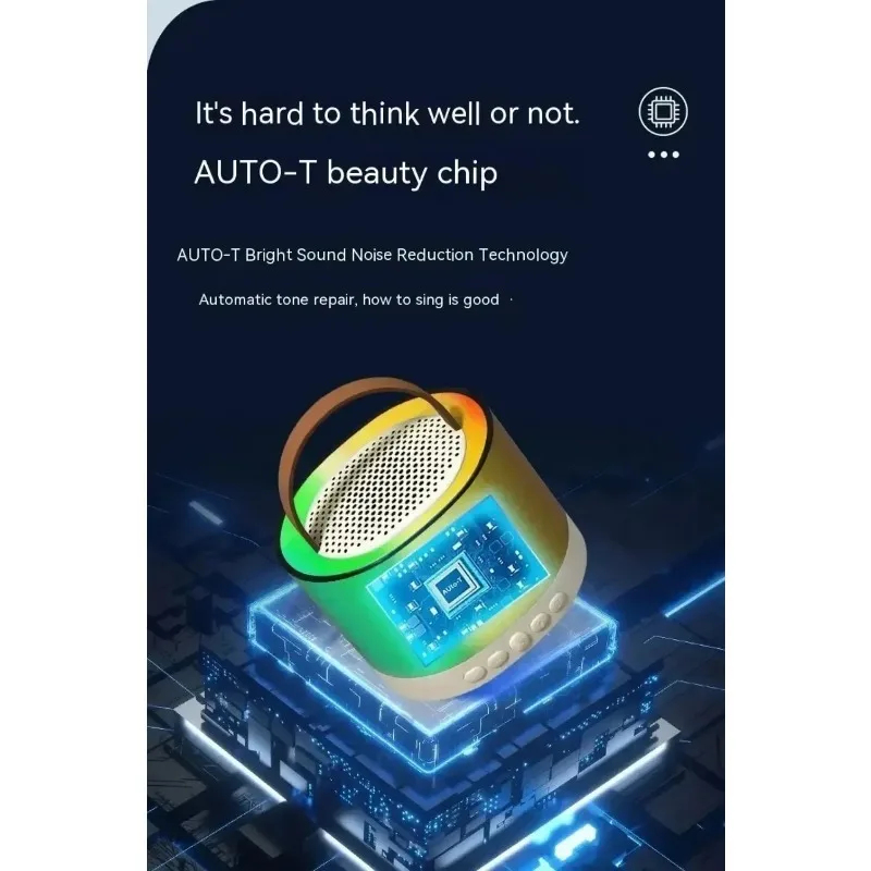 K52 microfone portátil sem fio bluetooth alto-falante multifuncional leitor de música karaoke microfone caixa de som inteligente home theater