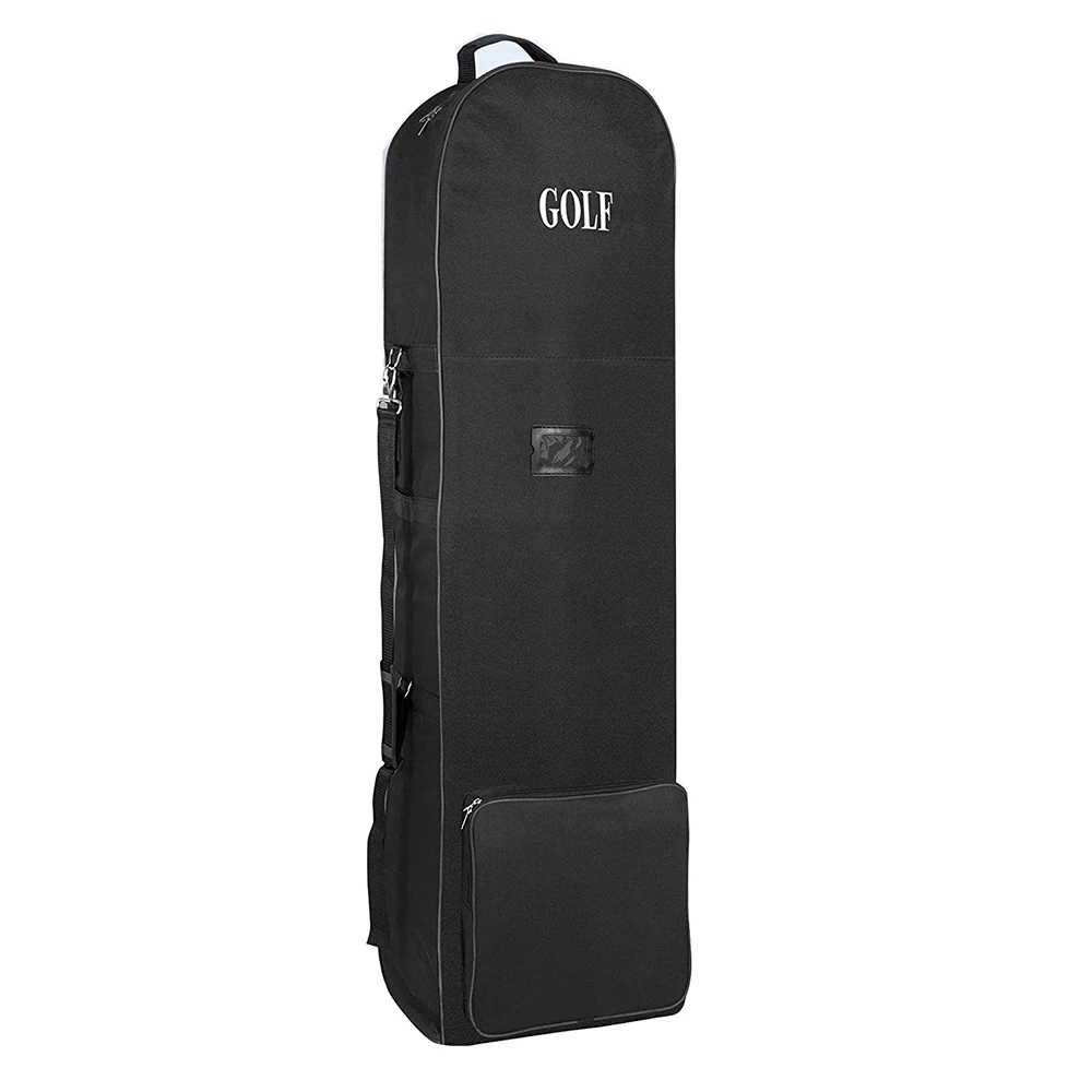 Faltbare Golf-Reisetasche mit Rollen, großes Fassungsvermögen, robust, aus strapazierfähigem 600D-Material, ideal zum Schutz von Golfschlägern und für den Versand per Flugzeug. – Detail 5