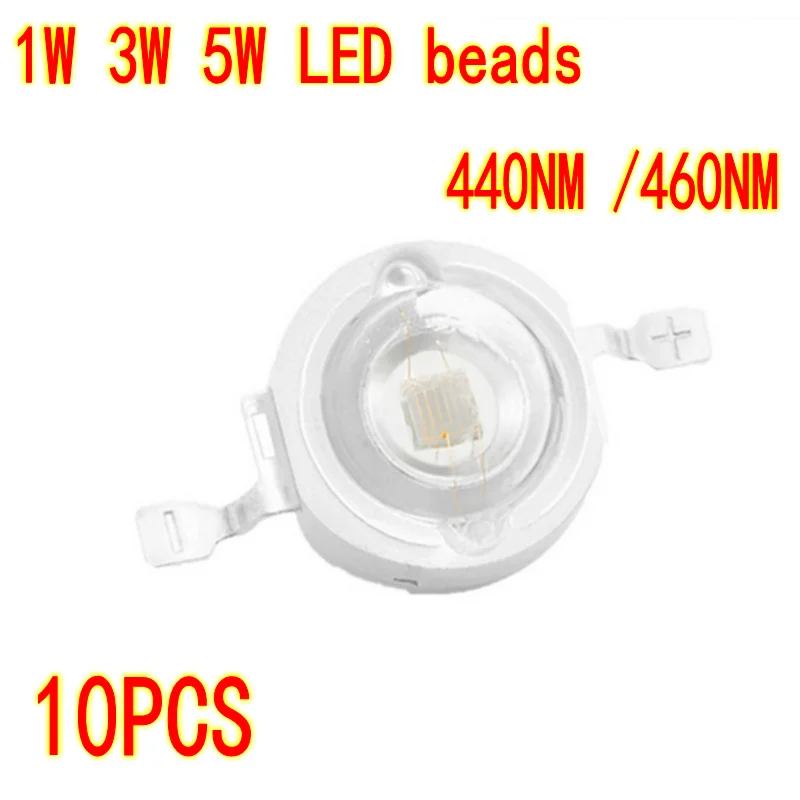 

10PCS High Power LED Beads 1W3W5W Blue Light Plant Blue 460nm440nm Aquatic Fish Tank Aquatic Meat Beads