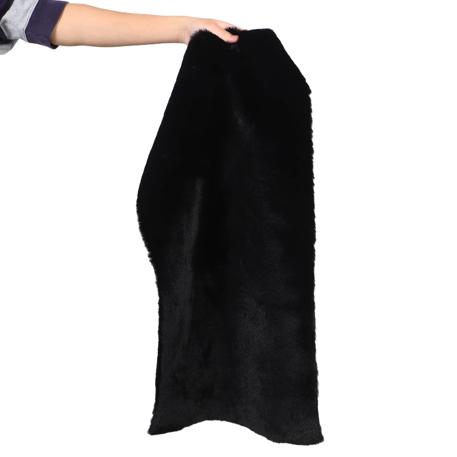 

Black Rectangle Tablecloth Short Soft Table Pad Non Slip Vanity Mat Dressing Table Waterproof Desk Cover Makeup Organizer