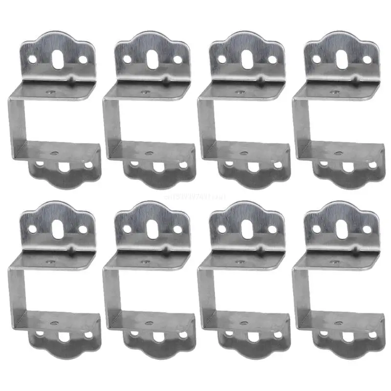 

8pcs Bed Frame Fasteners Bed Frame Support Home Bed Clamp designes to Maintain Bed Stability & Minimize Mattress Wear