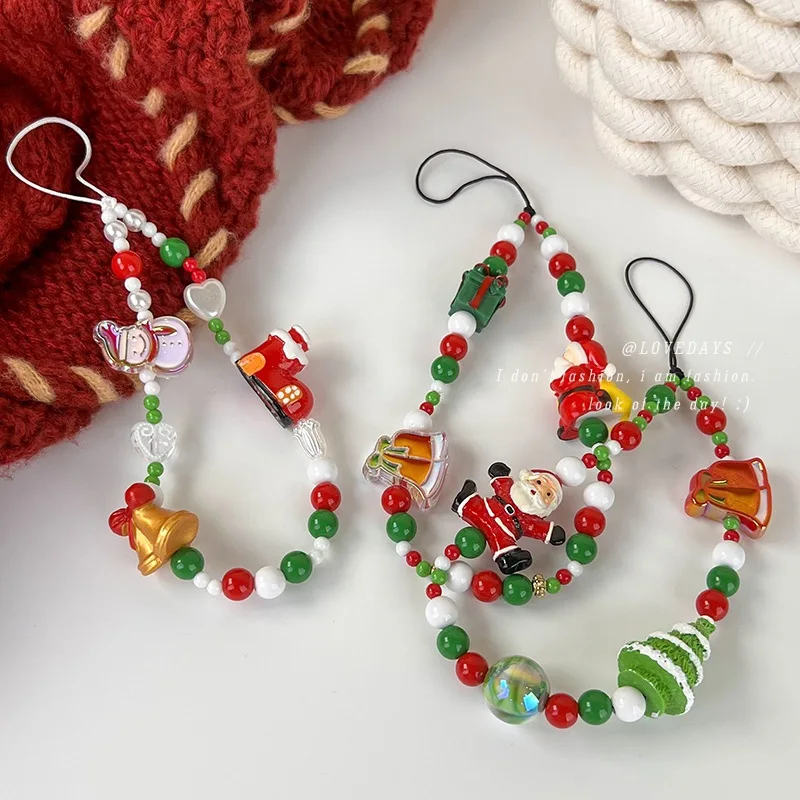 1Pc Winter-themed Mobile Phone Strap Holiday Accessory Mobile Phone Strap Christmas Gift Mobile Phone Strap