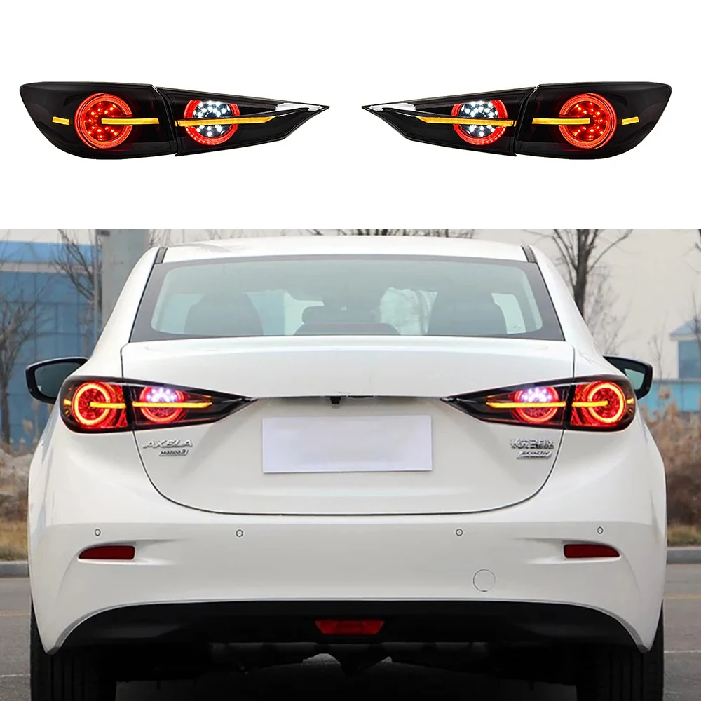 Exterior Taillight For Mazda 3 Axela 2014-2018 (Not Fit Hatchback) Taillights LED Running Lights Turn Signal Rear Parking Lights