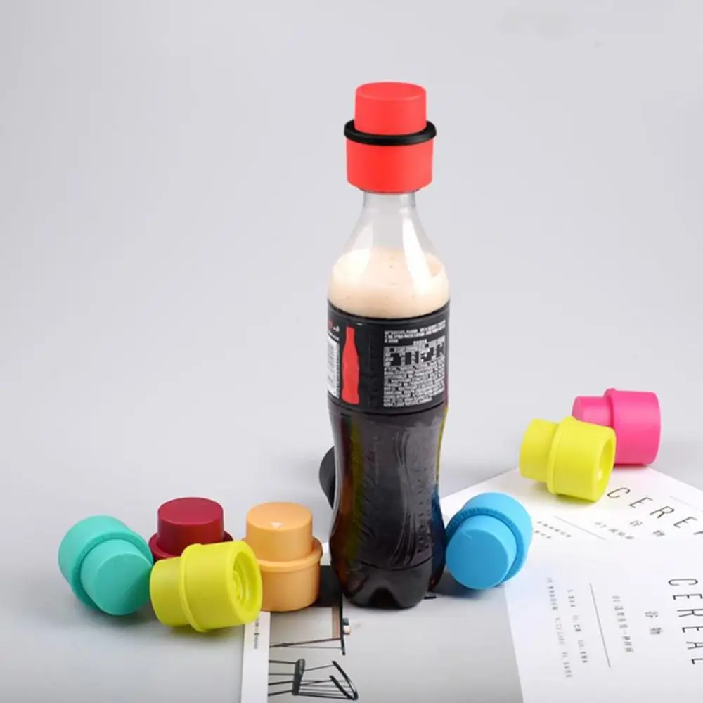 Lot de 2 bouchons de bouteille réutilisables pour boissons gazeuses, hermétiques, avec pompe à soda intégrée, pour conserver les boissons