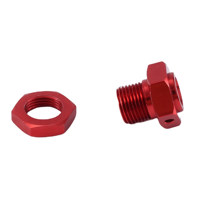 Metal 17Mm Wheel Hex Hub Adapter With Nut Replacement Spare Parts For Arrma 1/10 4S KRATON Outcast RC Car Upgrade Parts,Red