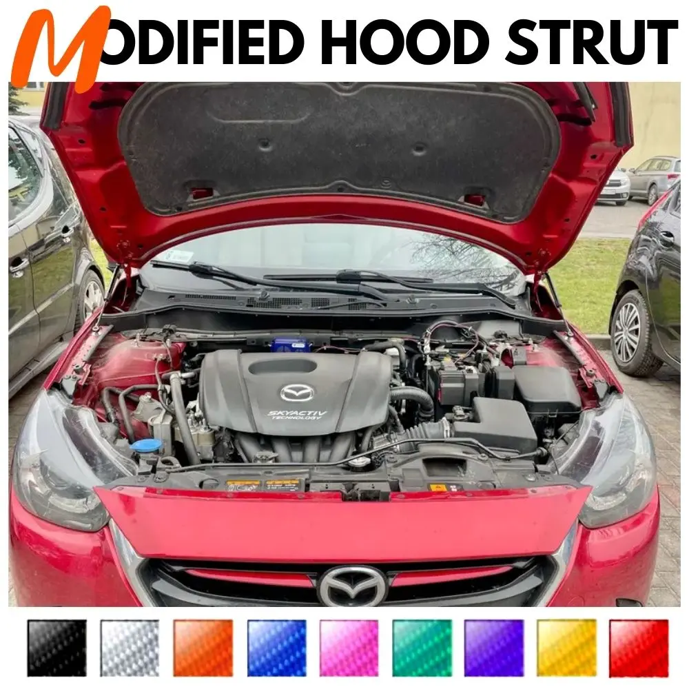 

Front Hood Struts for Mazda2 (DJ/DL) 2014-present Shock Lift Supports Bonnet Gas Dampers Springs No-Drill