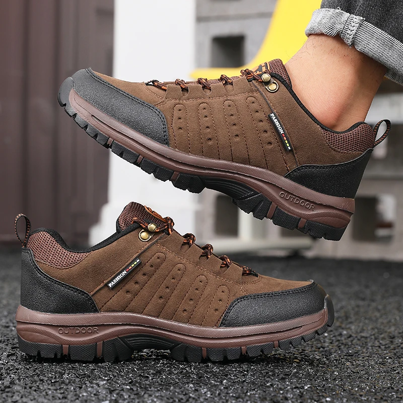 

Hiking Shoe Outdoor Retro Waterproof Tactical Platform Men's Sneakers Spring Autumn New Anti Slip Mountaineering Camping Shoes