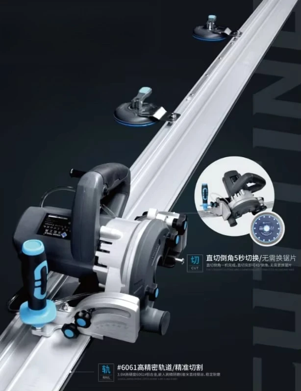 3m Portable Stone Cutter High Precision Marble Tile Cutting Machine Construction Tool