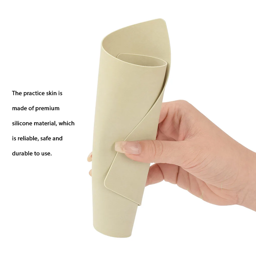 

1/5/10 Pieces Eyebrow Practice Skin Double Sided Blank Microblading No Ink Needed Body Art 1mm Training for Beginner 1 Pcs