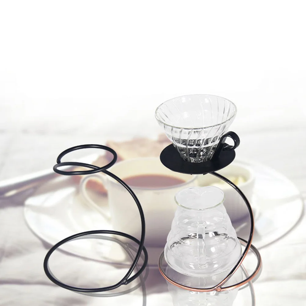 

Reusable Coffee Hand-punching Filter Cup Holder Black Dripper Stand Rack Accessory Lightweight Durable Home Use