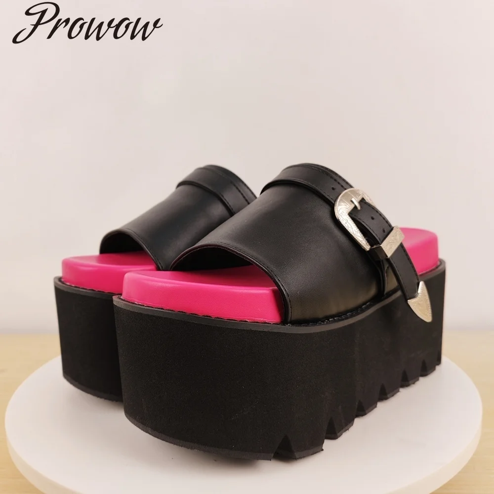 

Модные тапочки на танкетке на круглом каблуке, женская обувь Zapatos Mujer