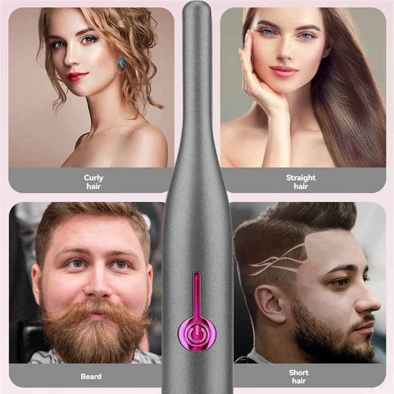 

AT51-Multi-Functional Hair Curler Hair Straightener Flat Bangs Portable Hair Curling Straightening Styling Tool