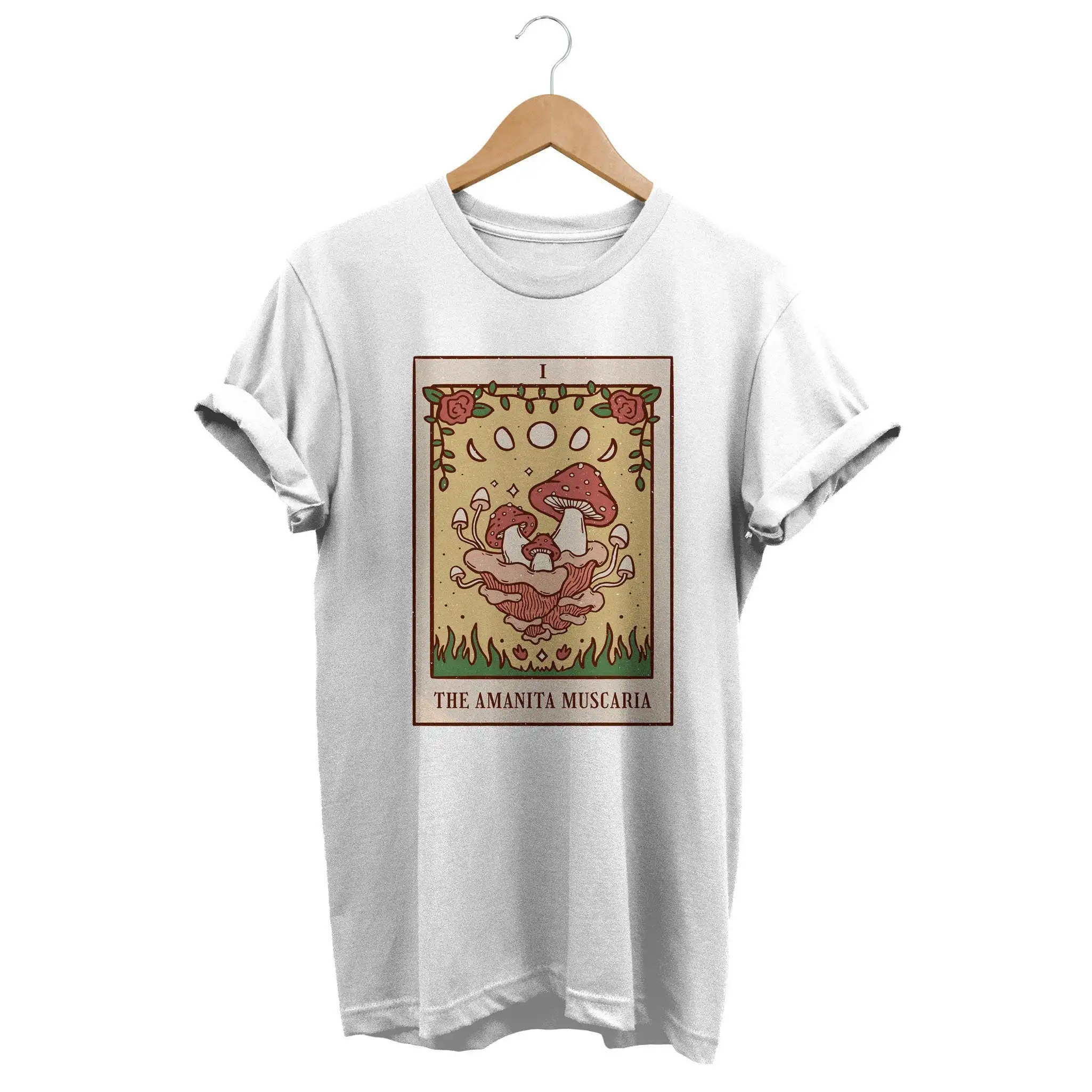 Vintage Mushroom T shirt TaroT Goblincore Grunge Clothes Fairycore Clothing Cottagecore Fashion Mycologist