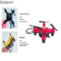 1PCS Cartoon Mini Small Unmanned Aerial Toy Model Keychain Pendant Creative Fun Car Students Schoolbag Decor Pendant Kids Gift