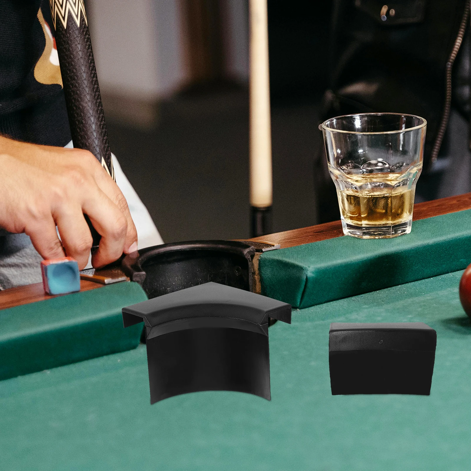 

2 Sets Pool Table Accessories Durable Replacement Liners for Plastic Net Frame Safe Material Billiard Table Pocket Liners