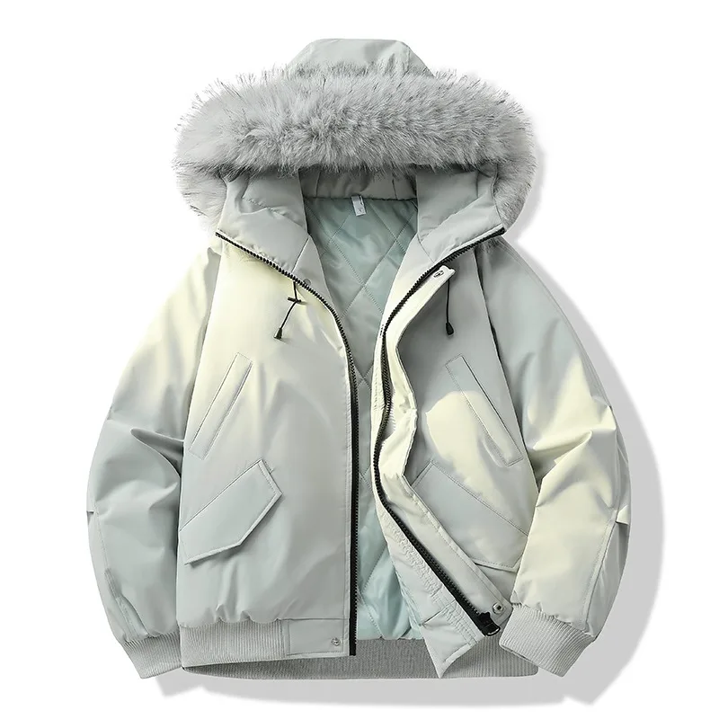 

Winter Outdoor Warm Men Parkas Thicken with Hood Windproof Outerwear Comfortable All-match Zipper Cotton Coats Fashion Quality