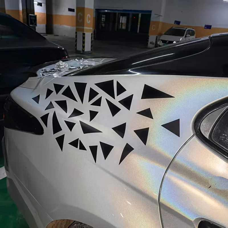 Camo Geometric Sticker 2D Flat Matte Vinyl Decal Waterproof Scratch Resistant Removable for Motorcycle Helmet Tank Car Window