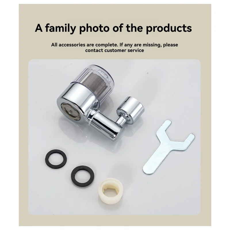 A74G- مهوية صنبور المطبخ، 360 °   دوار زاوية واسعة للغاية 2 أوضاع مخرج مياه بخاخ حوض المطبخ للحمام وحوض الغسيل