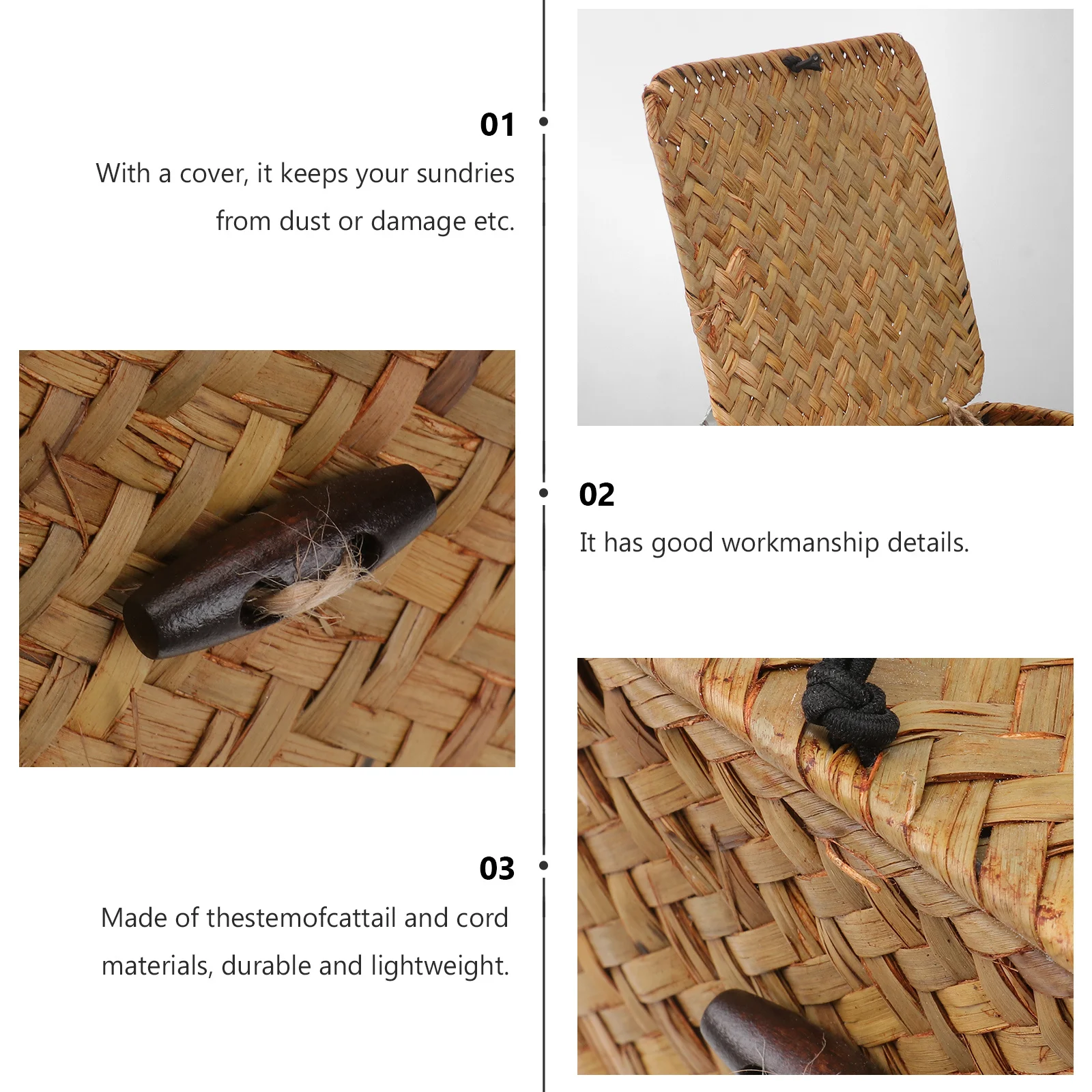 

Square Straw Box Orange Large Size Covered Storage Organizer for Tea Jewelry Home Decor Sundries Holder Straw Box