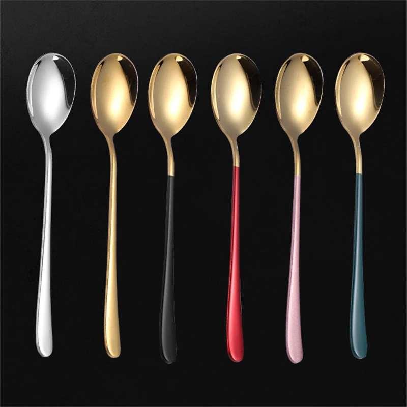 

Пищевая посуда из нержавеющей стали, портативная ложка для ужина, дорожная посуда, подарок