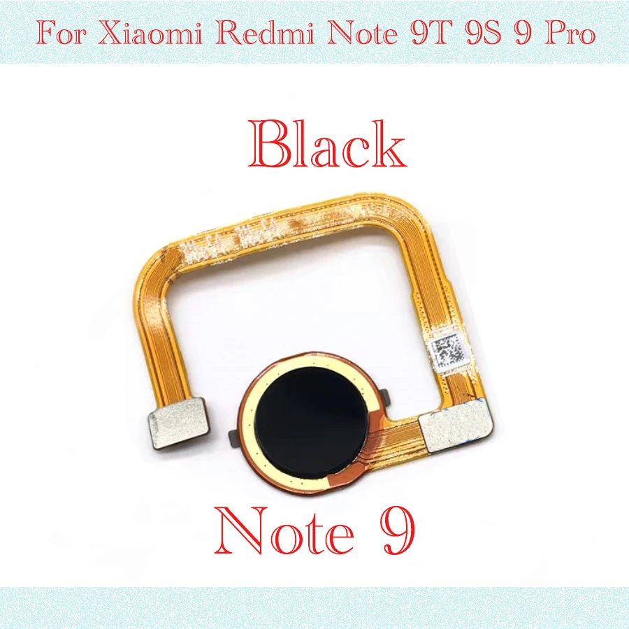 Tested Touch ID Fingerprint Sensor scanner Home Return Key Menu Button Flex Cable For Xiaomi Redmi Note 9T 9S 9 Pro