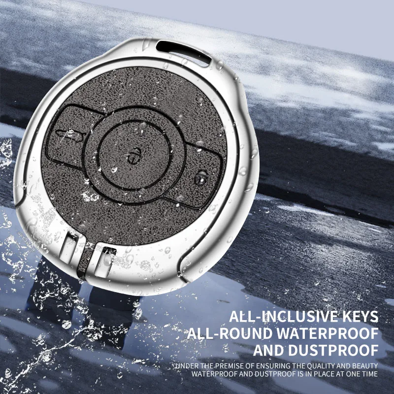 Zinc Alloy Leather Car Key Case Cover Protection Shell for Mercedes Benz SMART Fortwo 1 BRABUS 1 Benz SMART Auto Accessories