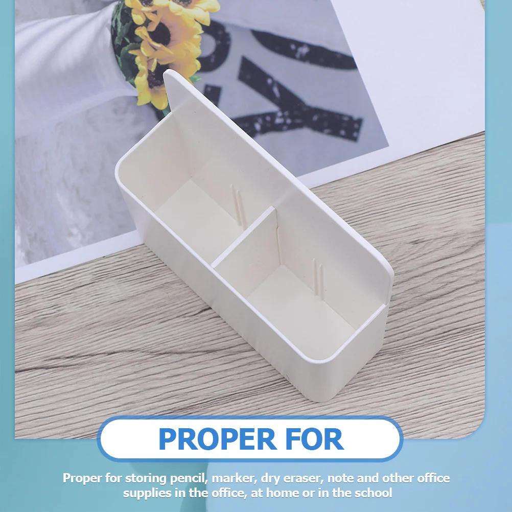 2 قطعة صندوق القلم المغناطيسي عقد قوي حامل القرطاسية المنظم للسبورات البيضاء الفصول الدراسية المنازل والمكاتب الإعداد المهنية