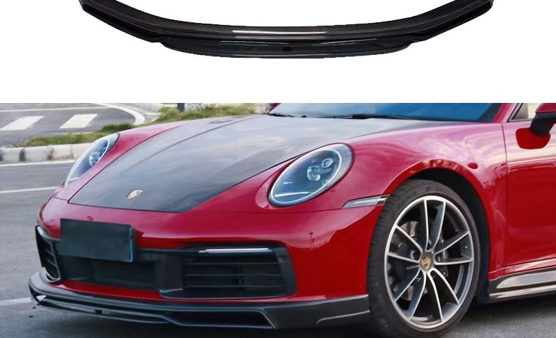 

Suitable for Porsche 911 992 Carbon Fiber Tehras Front Lip Front Shovel Chin Diffuser Modified Surround