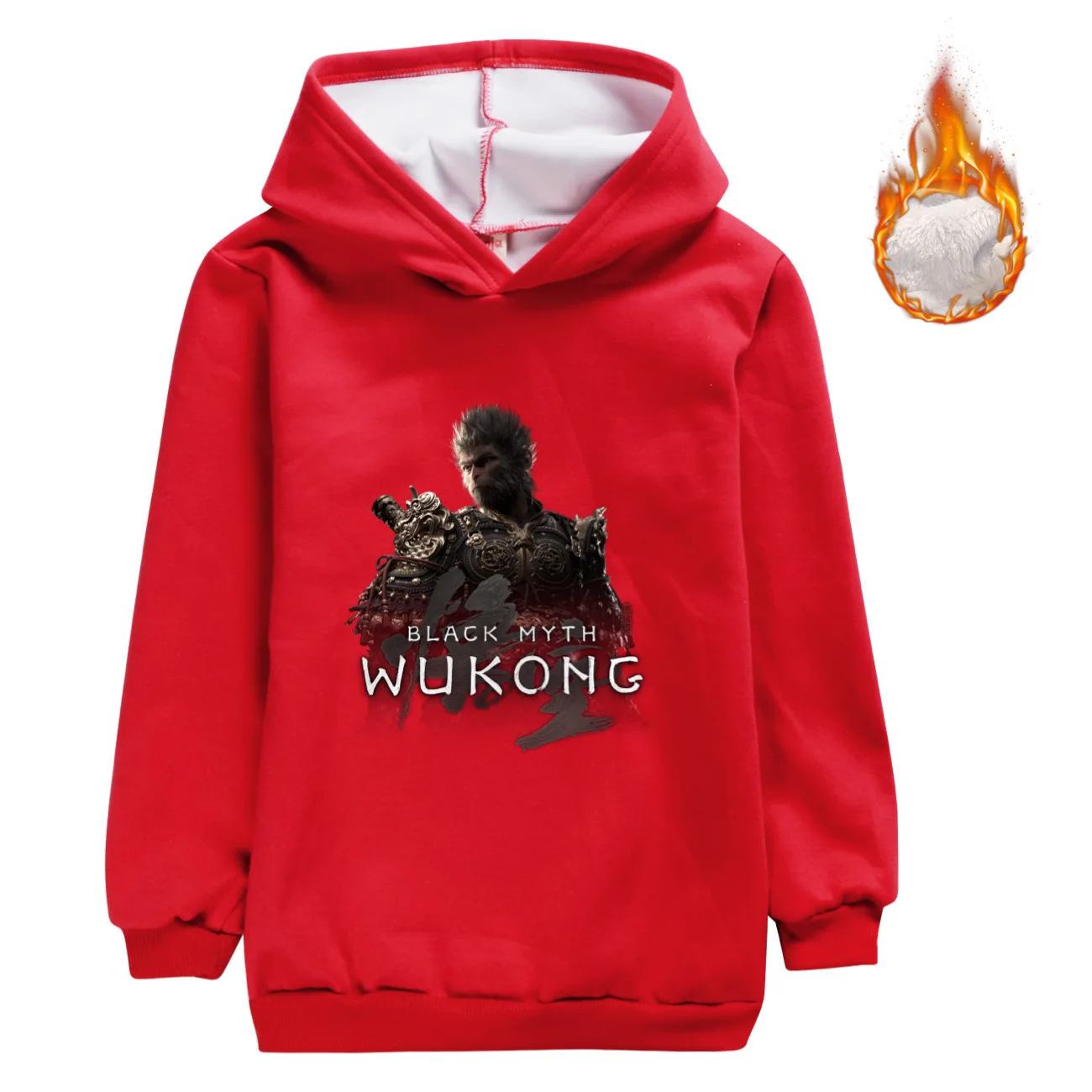 New Black Myth Wukong Game Winter Kids Hoodie Sweatshirt Girls Boys Long Sleeve Printd Tops Clothing Teenager Warm Pullover